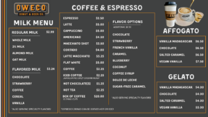 Menu - Owego Donut & Beer Co.